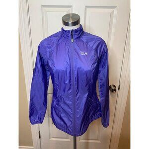Mountain Hardwear Dark Purple Thin Zip-Up Windbreak Jacket, Size S